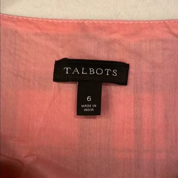 Talbots Women’s Madras Plaid Dress Size 6 - Picture 2 of 5